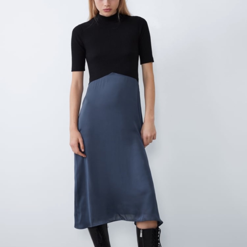 Zara color block dress